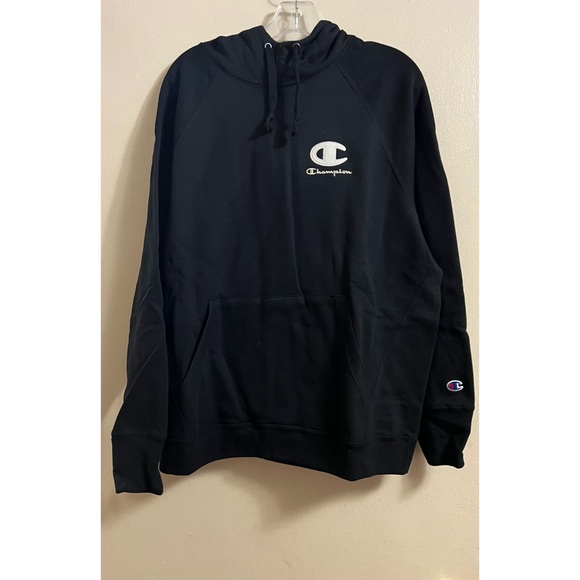 Champion Sweaters - Champion Powerblend Hoodie, Velvet Logo NWTS